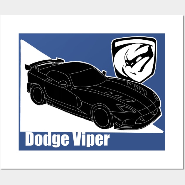 Dodge Viper Wall Art by Joseph Baker